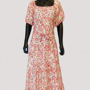 Chic Floral Print Maxi Dress